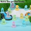 50Pcs 5 Colors Luminous Resin Cute Little Cuttlefish Ornaments RESI-SZ0003-44-7
