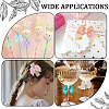 72Pcs 6 Colors Bowknot Polyester Ornament Accessories DIY-SP0003-60B-4