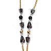 304 Stainless Steel Beaded Necklaces NJEW-H210-A-G-4