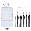 Wooden Mini Paints Brush Set AJEW-PH0001-66-4