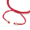 Adjustable Fortune Cat Handmade Porcelain Charm Bracelets BJEW-JB10506-4