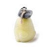 Flocking Opaque Resin Pendants RESI-G123-01K-2