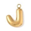 304 Stainless Steel Initial Pendants STAS-S186-12J-G-1