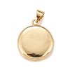 Brass Micro Pave Cubic Zirconia Locket Pendants KK-A161-43A-G-2