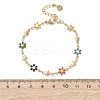 Flower & Star 304 Stainless Steel Link Bracelets for Women LS-BJEW-F524-06B-G-5