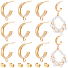 16Pcs 304 Stainless Steel Stud Earring Findings STAS-BBC0010-20D-1