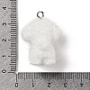 Flocking Resin Cute Puppy Pendants MACR-P043-L01-3