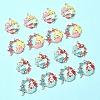16Pcs 4 Styles Alloy Enamel Pendants ENAM-FS0002-24-8