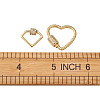 Brass Micro Pave Clear Cubic Zirconia Screw Carabiner Lock Charms ZIRC-TA0001-13G-9