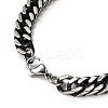 Non-Tarnish Men's 304 Stainless Steel Diamond Cut Cuban Link Chain Necklaces NJEW-L173-002A-P-2