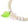 Porcelain Beads Braided Bead Bracelets BJEW-JB11421-3