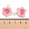 Printed Opaque Acrylic Pendants SACR-P036-01E-G-4