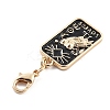 Tarot Alloy Enamel Pendant Decoration LS-HJEW-P021-01A-G-2