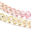 Transparent Painted Glass Beads Strands X1-DGLA-A034-T6mm-A09-4