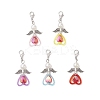ABS Plastic Imitation Pearl & Transparent Acrylic Pendants Decorations HJEW-JM03603-03-2