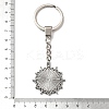 304 Stainless Steel Keychains Component LS-STAS-D373-06P-3