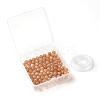 100Pcs 8mm Grade AAA Natural Gemstone Sunstone Round Beads DIY-LS0002-56-7
