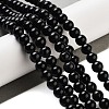 Natural Obsidian Bead Strands X-G-R173-6mm-02-5