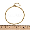 304 Stainless Steel Wheat Chain Bracelets for Unisex BJEW-K282-01B-G-5