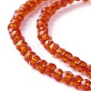 Transparent Glass Beads Strands GLAA-C019-01A-13-3