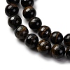 Dyed Natural Blue Tiger Iron Beads Strands G-G286-A02-10mm-4