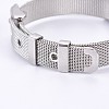 Unisex 304 Stainless Steel Watch Band Wristband Bracelets BJEW-L655-028-4