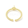 Brass Cup Peg Open Cuff Ring Settings KK-G518-02G-02-3
