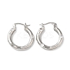 Cubic Zirconia Hoop Earrings EJEW-Z019-23D-P-1