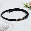 Imitation Leather Chain Belt AJEW-WH0314-816A-1