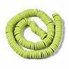 Flat Round Handmade Polymer Clay Beads CLAY-R067-12mm-10-2