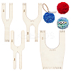1 Set Wooden Knitting Fork for Hand Loom and Crafts DIY-BC0013-67-1