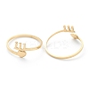 Ion Plating(IP) 201 Stainless Steel Cuff Rings RJEW-M136-01I-G-2