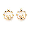Brass Micro Pave Cubic Zirconia Pendants KK-N263-78C-G-1