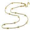 304 Stainless Steel Satellite Chains Double Layer Wrap Bracelet LS-BJEW-K235-02G-1