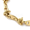 304 Stainless Steel Oval Link Chain Bracelets for Women BJEW-G712-09G-2