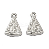 Hammered 304 Stainless Steel Pendants STAS-Z192-02P-1