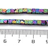 Electroplated Natural Lava Rock Beads Strands G-A256-B01-02D-4