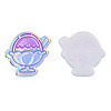 Transparent Printed Acrylic Cabochons TACR-N016-27-1