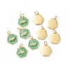 Rack Plating Brass Enamel Pendants X-KK-H431-10G-8