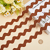9 Yards Polyester Wavy Fringe Trim Ribbon OCOR-XCP0002-94E-2