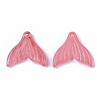 Transparent Spray Painted  Glass Pendants GLAA-S190-009A-5