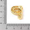 Brass Micro Pave Clear Cubic Zirconia Pendant KK-Z046-01G-P-3
