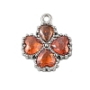 304 Stainless Steel Rhinestone Pendants STAS-E547-06C-P-1