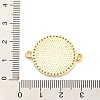 Rack Plating Brass Micro Pave Clear Cubic Zirconia Connector Charms KK-K332-17G-01-3
