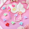 24Pcs 8 Styles Cherry Food Grade Eco-Friendly Silicone Focal Beads SIL-TA0003-06-7