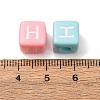 Opaque Acrylic European Beads AC-CBA7A73-01H-3