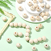 Natural Unfinished Wood Beads WOOD-SP0001-62F-5