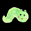 Luminous Resin Worm Ornament DJEW-R011-01B-06-4