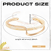 1Pc Brass Resin Cuff Bracelets for Women BJEW-LP0002-26B-2