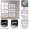 2-Tier Transparent Acrylic Minifigures Display Case ODIS-WH0043-23B-4
